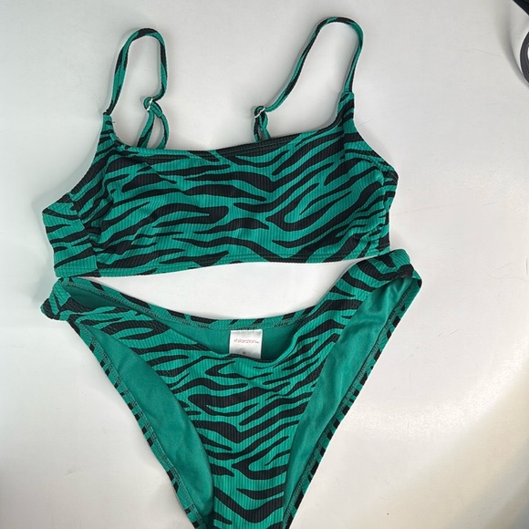 Xhilaration Animal Print Bikini SET M - Picture 5 of 16
